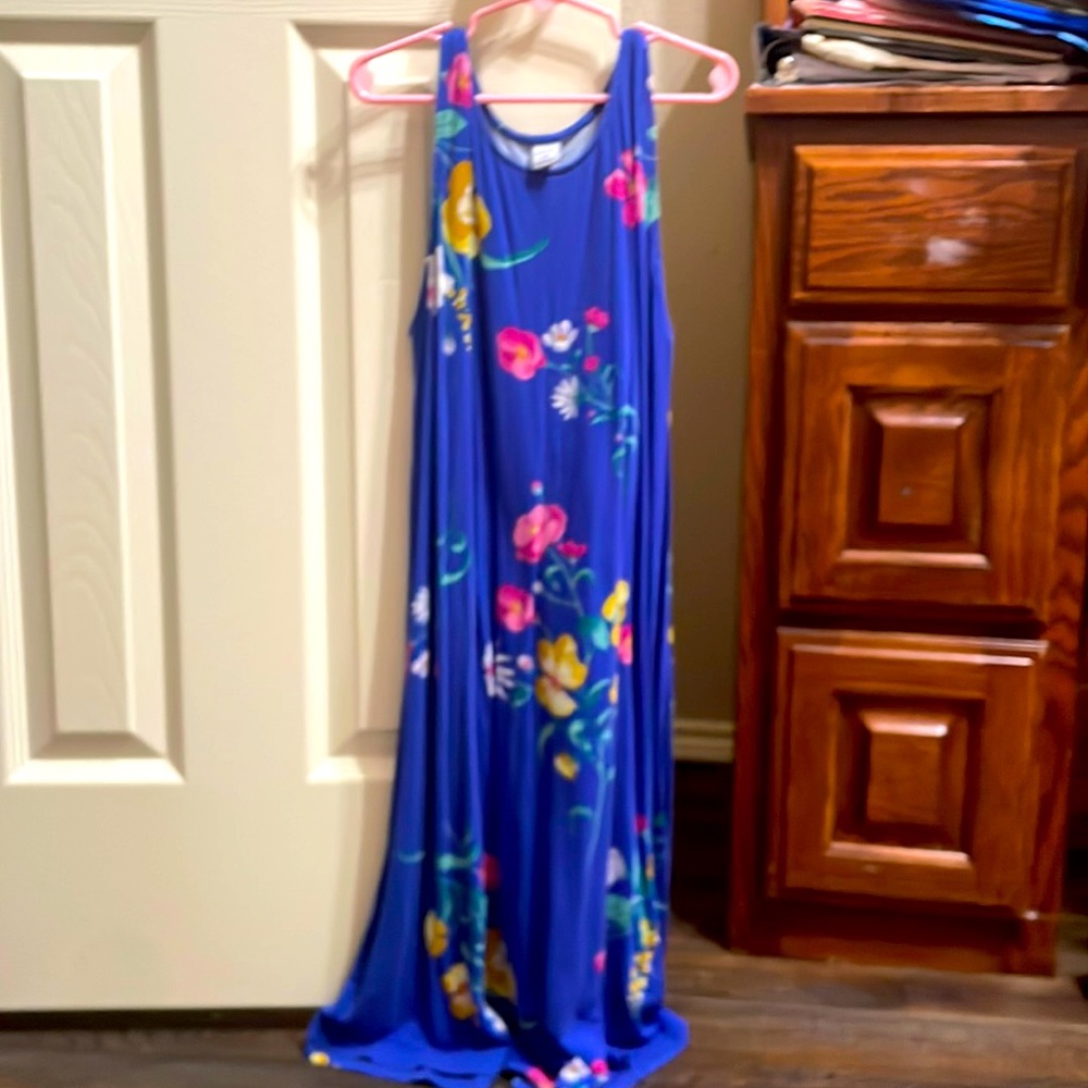 PETITE WOMENS FLORAL DRESS